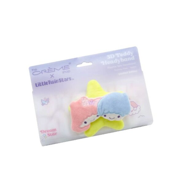 The Crème Shop Little Twin Stars Plush Spa Headband – Sanrio Kiki & Lala NEW - Picture 2 of 3